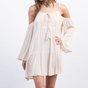 Boho Cold Shoulder Dress!